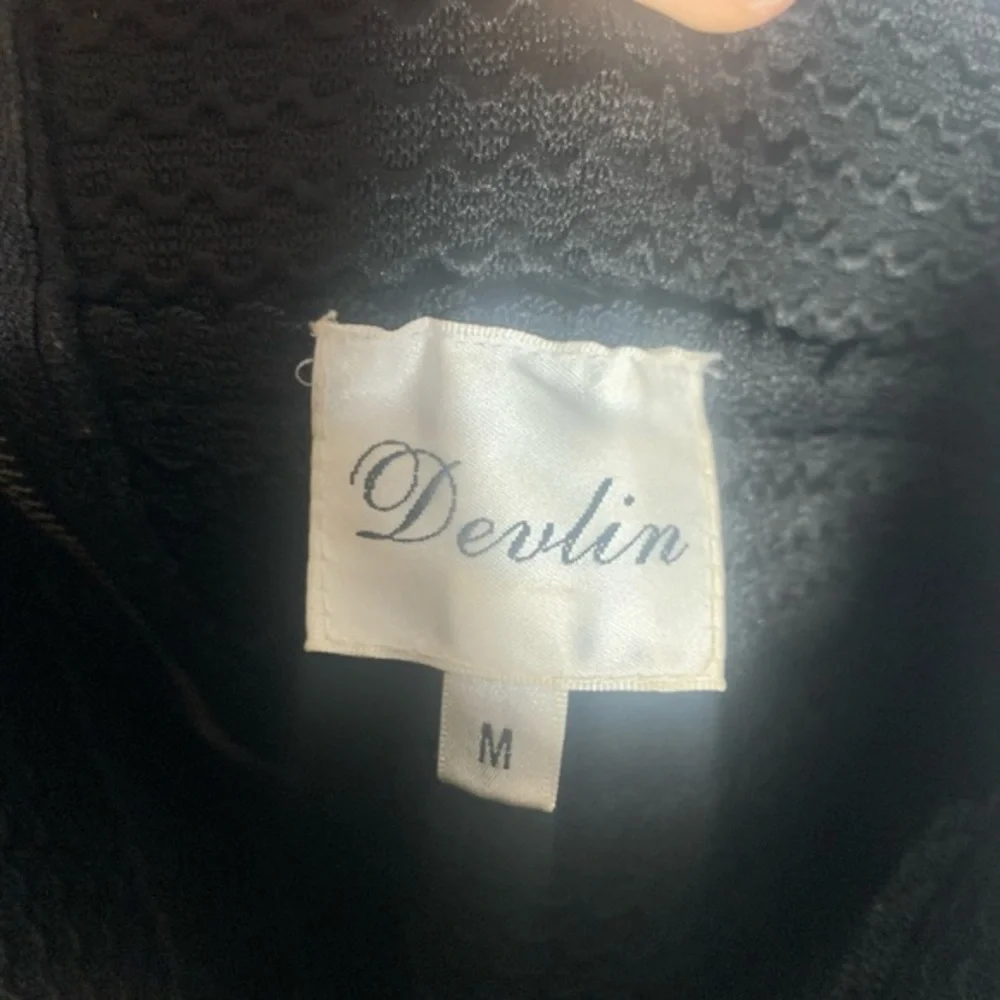 Devlin- Black Zip Up Mini Skirt